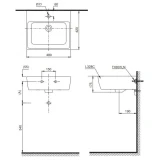Chậu rửa treo tường TOTO LT328C 3