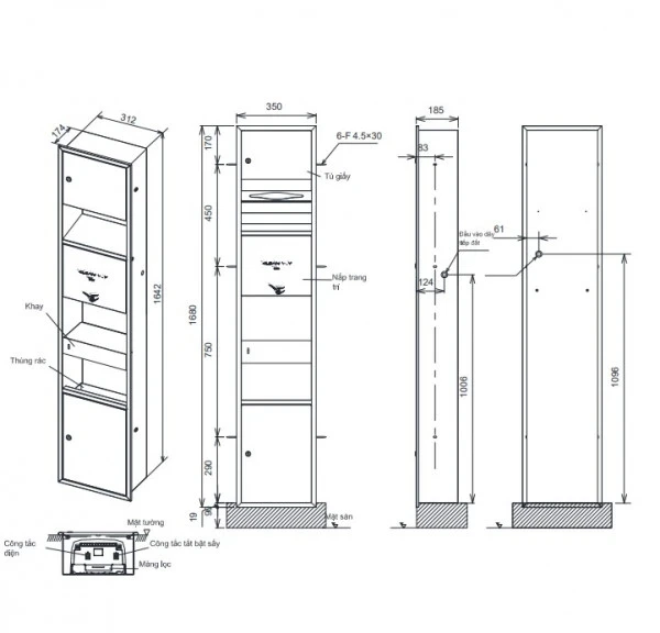 Ảnh Máy sấy tay TOTO TYC602P 2