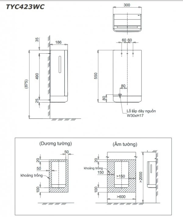 Ảnh Máy sấy tay TOTO TYC423WC 2