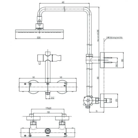 Ảnh Sen tắm cây TOTO TBW07404A 2