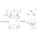 Sen tắm nhiệt độ TOTO TBV03431V/TBW01008V 2