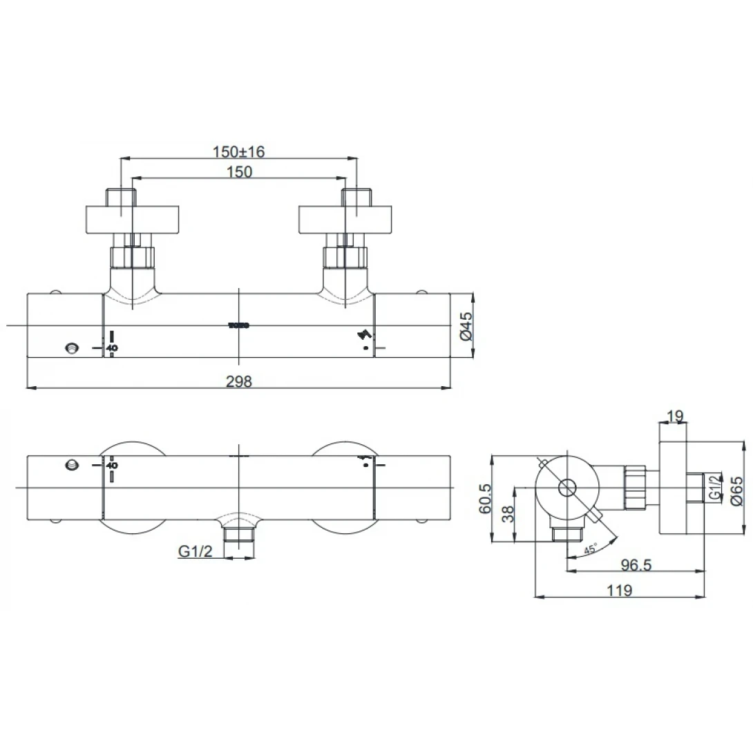 Ảnh Sen tắm TOTO TBV01401BA 2