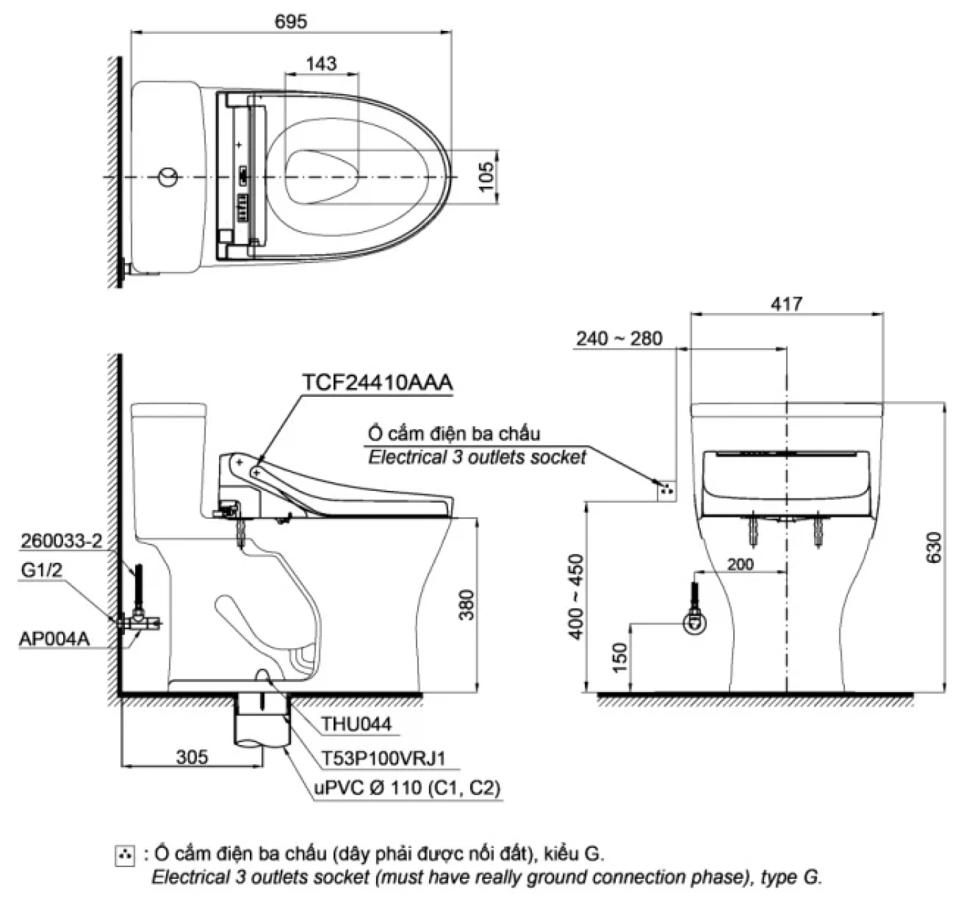 ben ve ky thuat bon cau toto ms855dw14