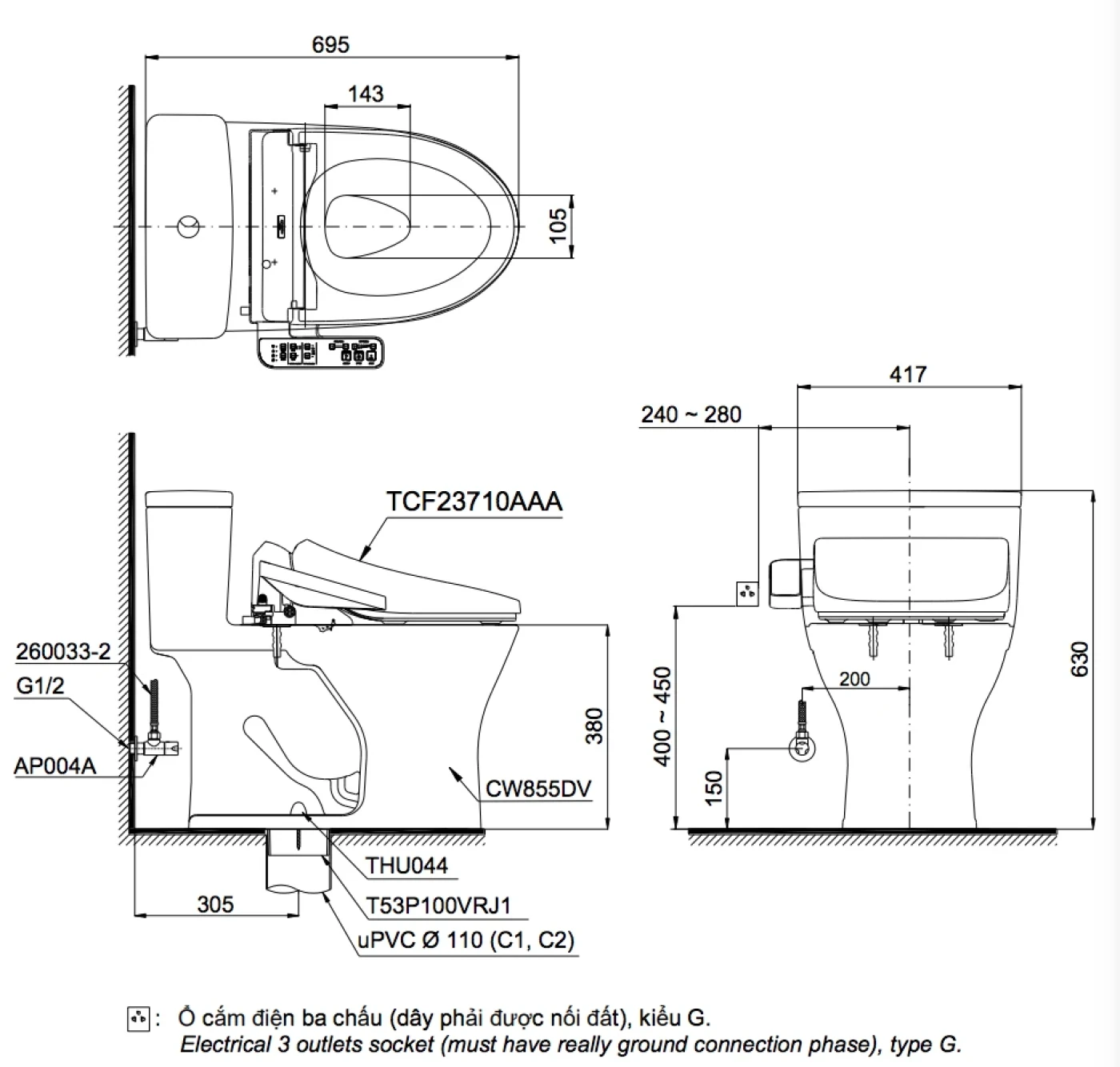 bon cau dien tu toto ms855dw18 bvkt