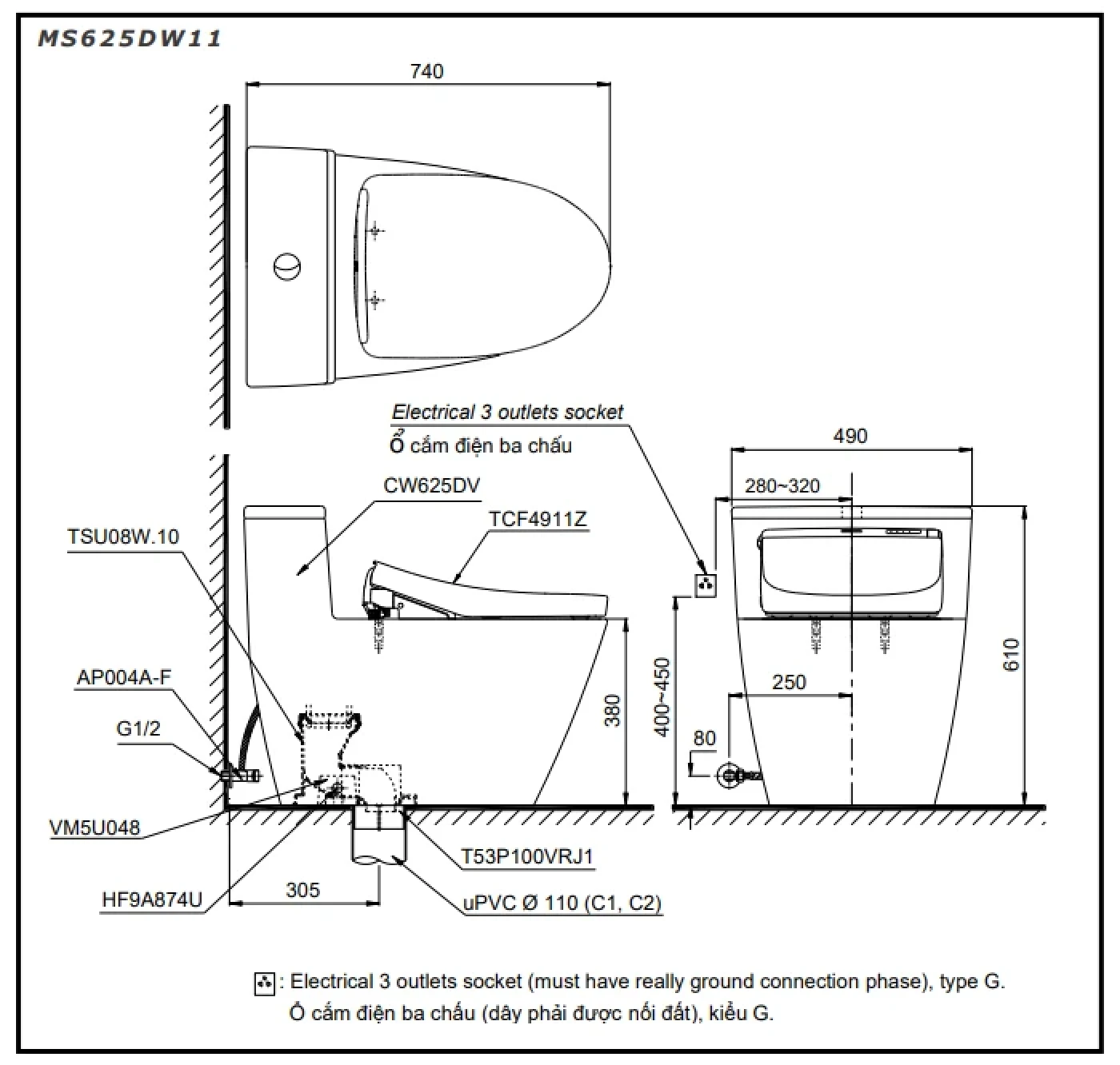 bon cau toto ms625dw11 xw bvkt