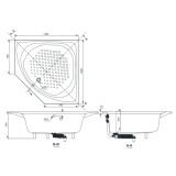 Bồn tắm nhựa góc TOTO PAY1300PE#W TVBF412 DB505R-2B 2