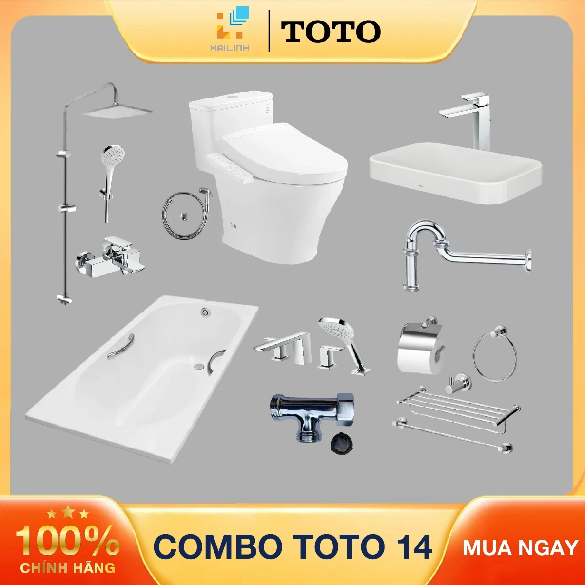 Ảnh Combo thiết bị vệ sinh TOTO 14 1