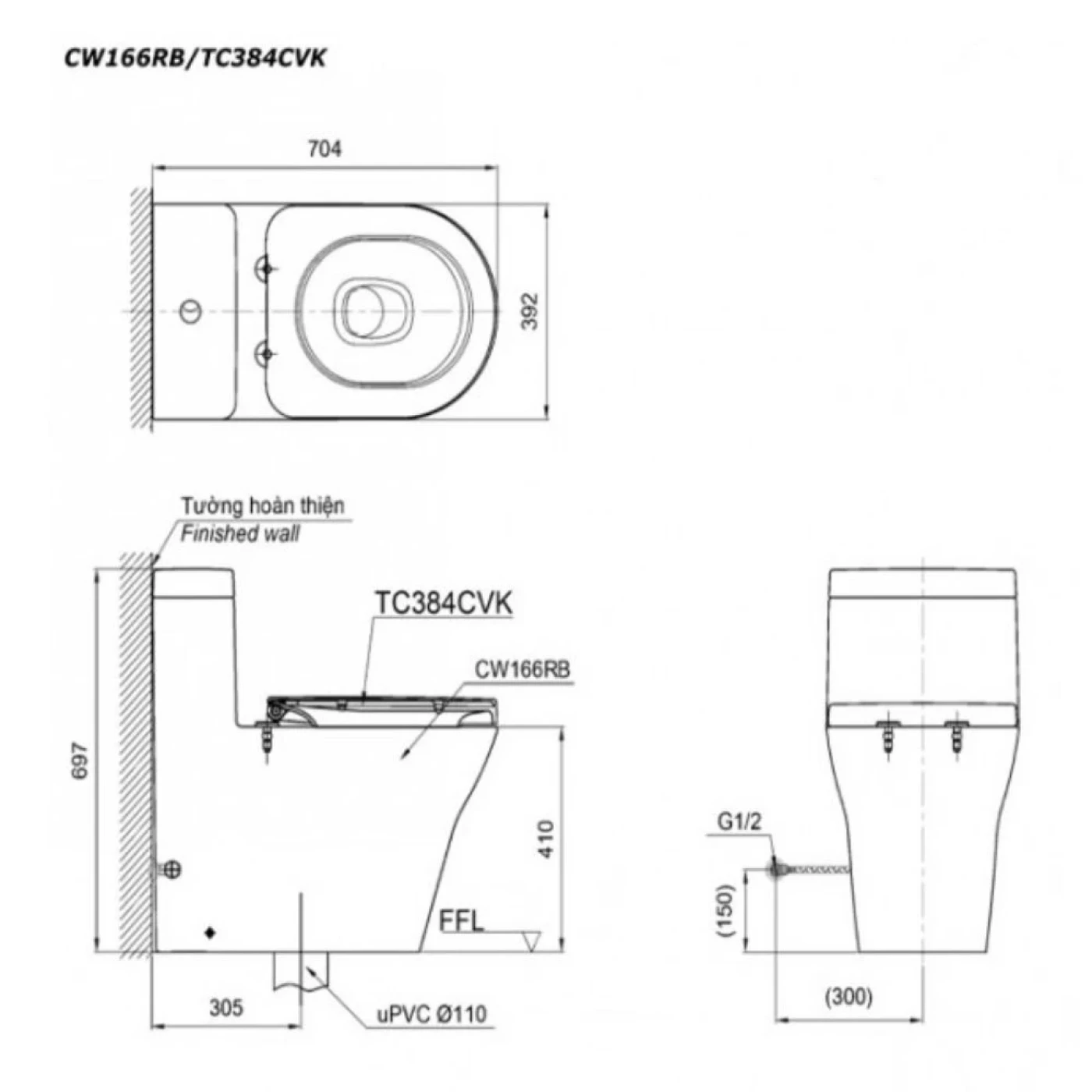 cw166rb xw tc384cvk w t53p100vr bvkt