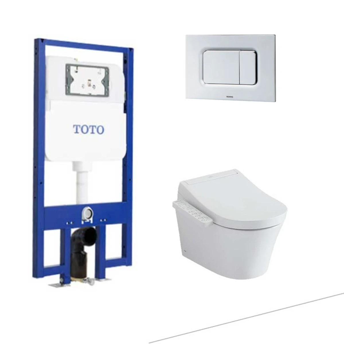 Ảnh Bồn cầu thông minh TOTO CW553C/TCF33370GAA/WH172AT/TCA465/MB170P 3