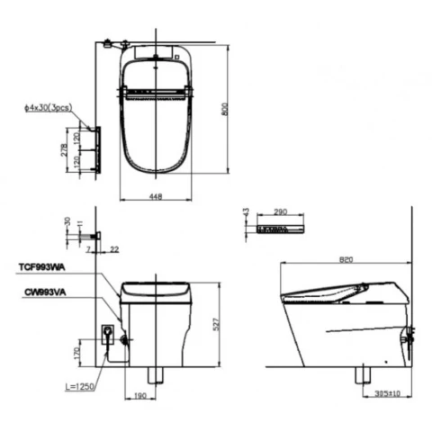 Ảnh Bồn cầu thông minh TOTO CS900KVT/T53P100VR 2