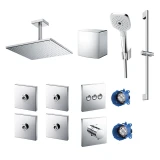 Sen tắm âm tường TOTO TBW08003A1/TBW08008A (x4)/TBW02006V/TBW08009A/TBW07018A/TBV02105B/TBN01001B (x2)/TBV02402B 1