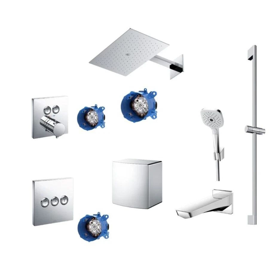 Ảnh Sen tắm âm tường TOTO TBW08004A/TBN01002B/TBW02006V/TBG07001B/TBW07018A/TBW08009A/TBV02406B/TBN01001B(x2)/TBV02105B 1