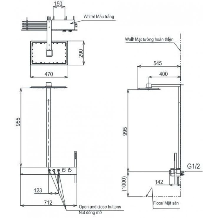 Ảnh Sen tắm cây TOTO TBW08408A 2