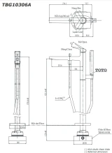 Vòi sen bồn tắm TOTO TBG10306AA/TBN01105B 2