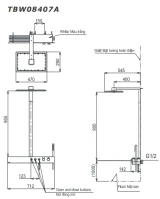 Sen tắm cây TOTO TBW08407A 2