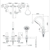 Vòi xả bồn nóng lạnh TOTO TBG11201B 2