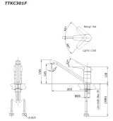 Vòi rửa bát TOTO TTKC301FV 2