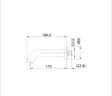 Vòi xả bồn GF TOTO TBG11001B 2