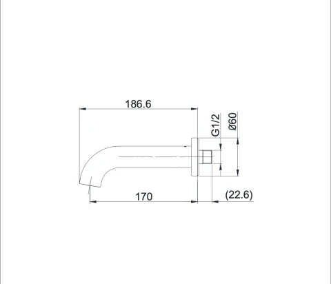 Ảnh Vòi xả bồn GF TOTO TBG11001B 2