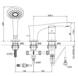 Vòi xả bồn nóng lạnh TOTO TBG01305BB 2