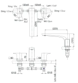 Vòi xả bồn nóng lạnh TOTO TBG07202A 2