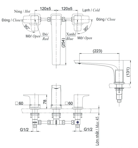 Ảnh Vòi xả bồn nóng lạnh TOTO TBG07202A 2