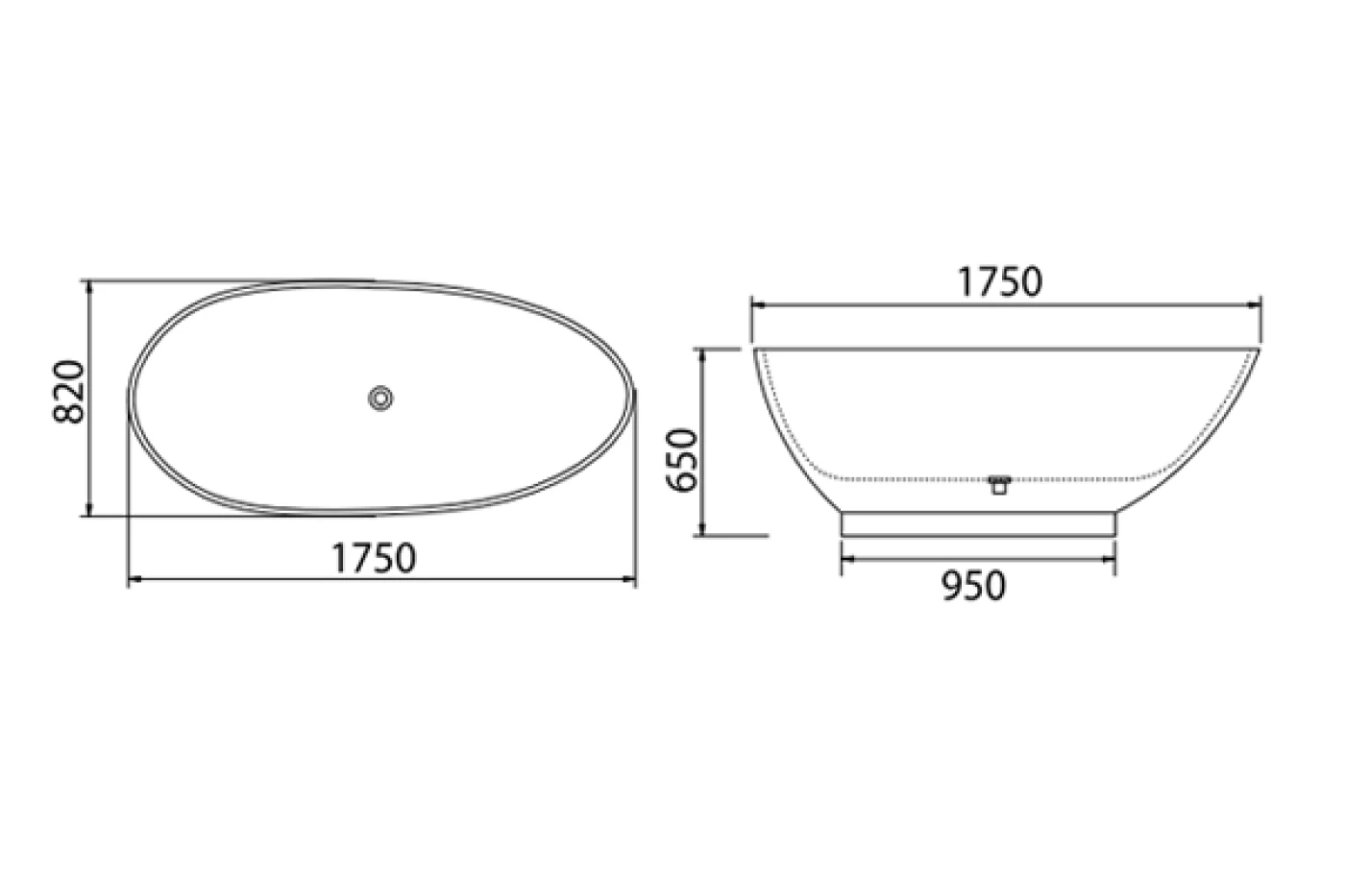 bản vẽ kỹ thuật bồn tắm Viglacera Platinum P.61.350