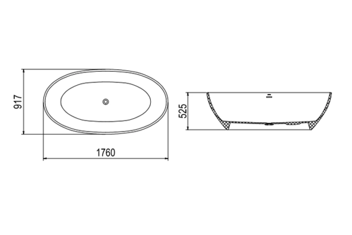 bản vẽ kỹ thuật bồn tắm viglacera P.61.356