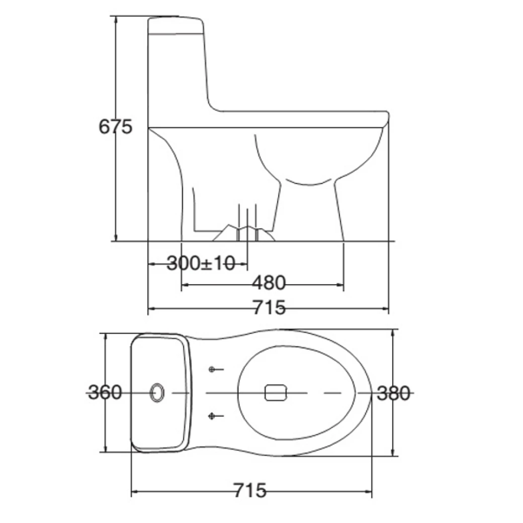 Bản vẽ kỹ thuật bồn cầu viglacera BL5