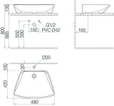Chậu rửa Viglacera CD16 2