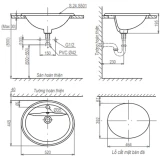 Chậu rửa dương bàn Sanfi S501 2