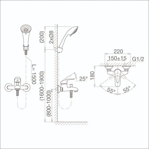 Ảnh Sen tắm Viglacera VG504 6