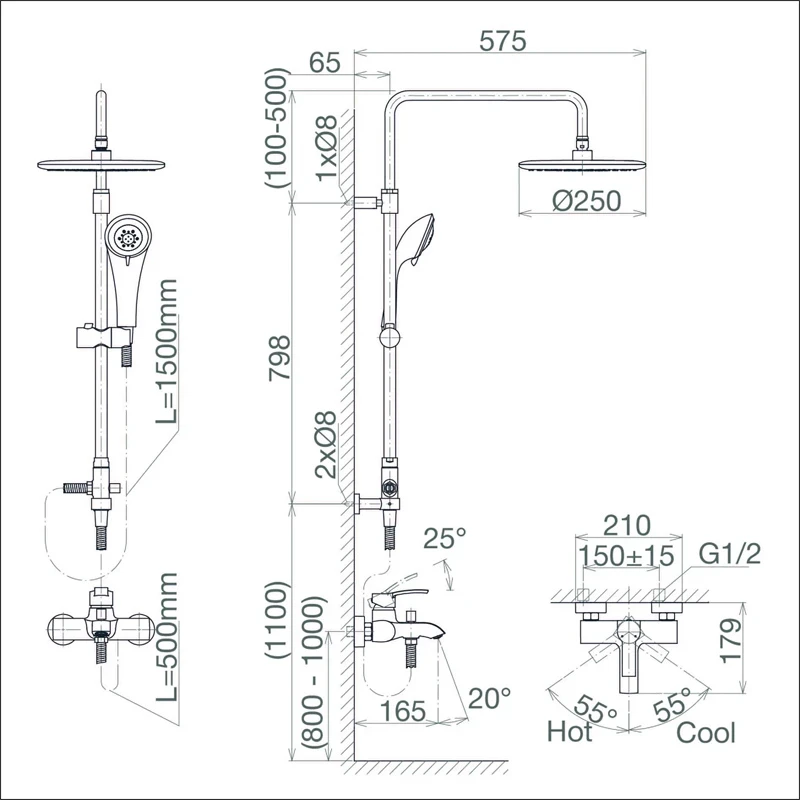 Ảnh Sen tắm Viglacera VG511 5