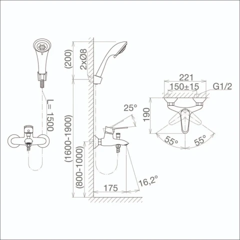 Ảnh Sen tắm Viglacera VG514 6