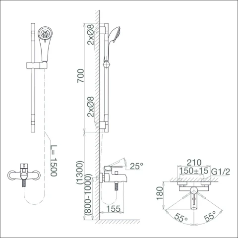 Ảnh Sen tắm Viglacera VG541.1 6