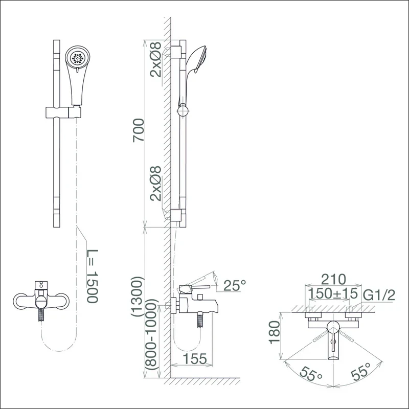 Ảnh Sen tắm Viglacera VG541.1 6