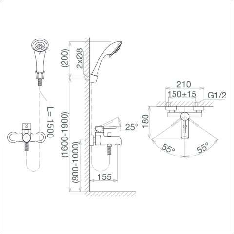 Ảnh Sen tắm Viglacera VG541 5