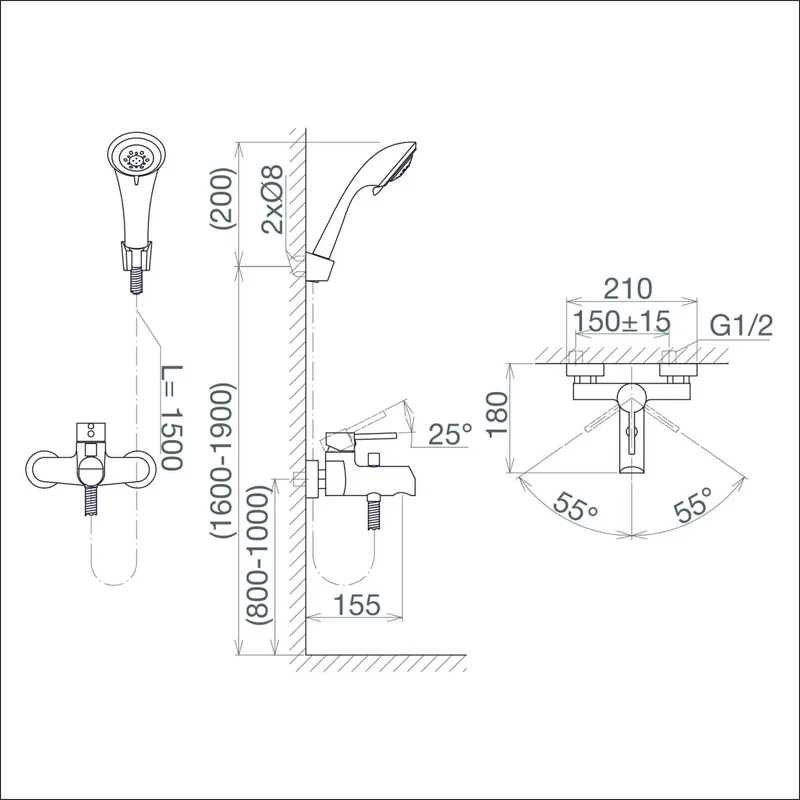 Ảnh Sen tắm Viglacera VG541 5