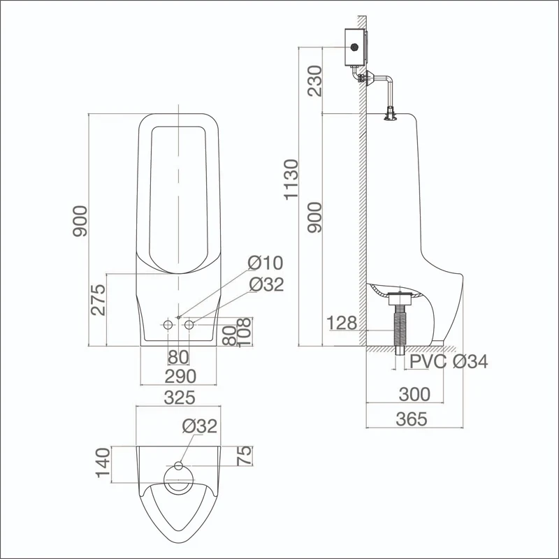 Ảnh Bồn tiểu nam Viglacera BS604 2
