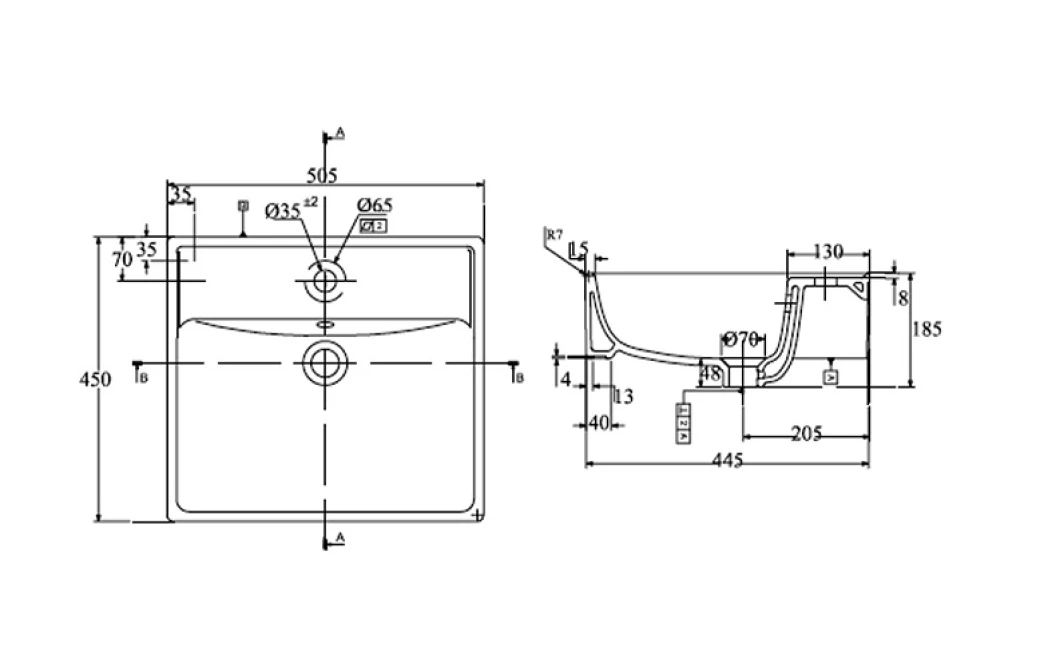 Ban ve ky thuat chau rua Viglacera v42m