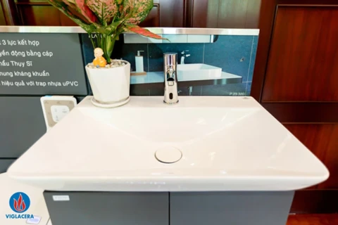 Ảnh Bộ tủ chậu Viglacera Flexi CB70 5