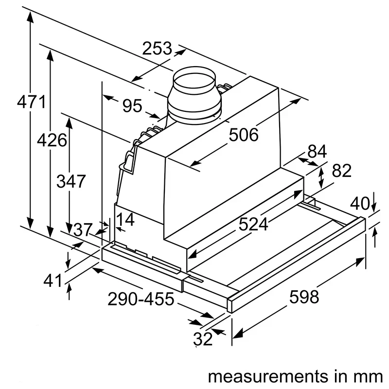 Ảnh Hút mùi âm tủ Bosch DFS067K51 12