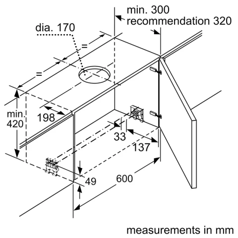 Ảnh Hút mùi âm tủ Bosch DFS097A51 13