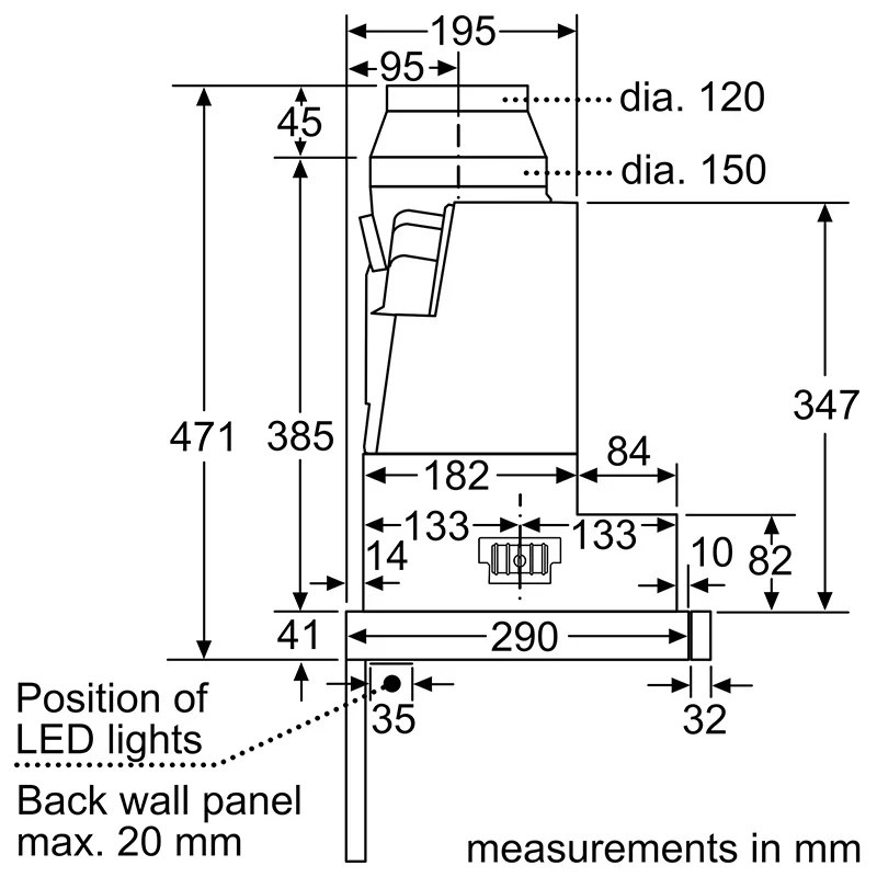 Ảnh Hút mùi âm tủ Bosch DFS097K51 8