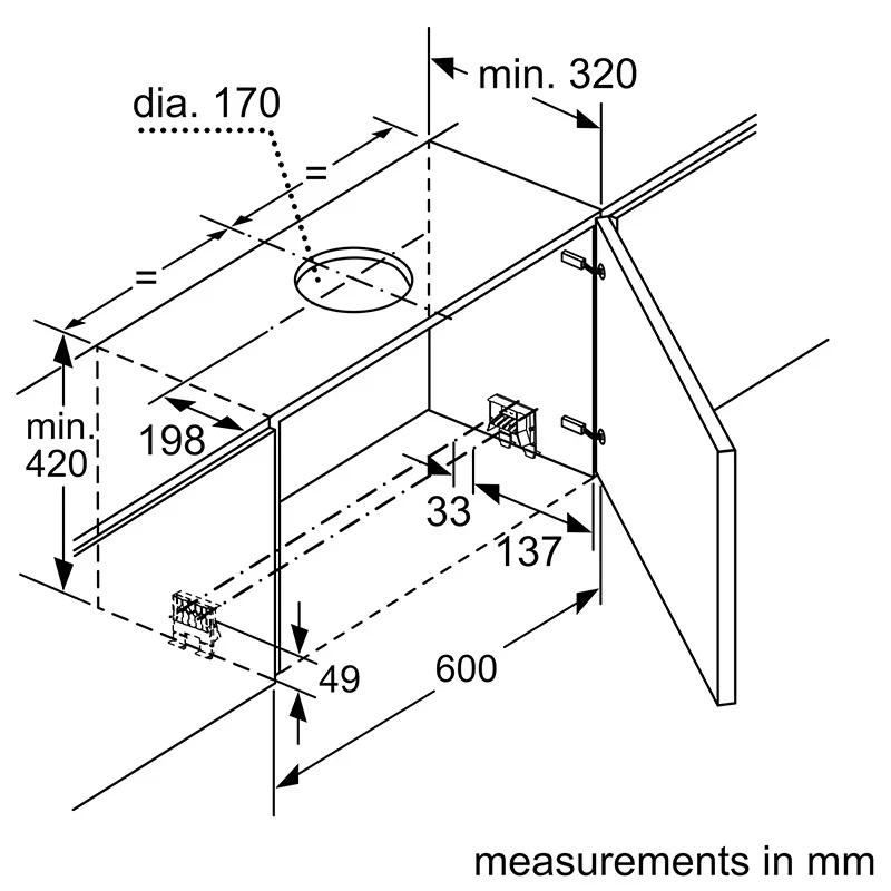 Ảnh Hút mùi âm tủ Bosch DFS097K51 11