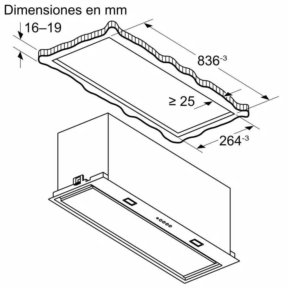 Ảnh  Máy hút mùi âm tủ Bosch DLN88PC60 8