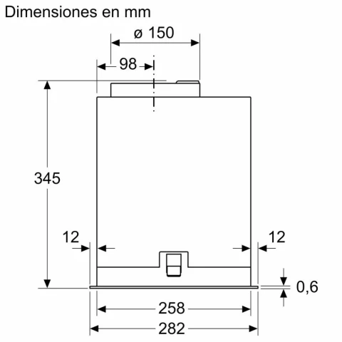 Ảnh  Máy hút mùi âm tủ Bosch DLN88PC60 7