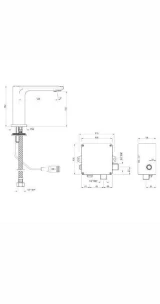 Vòi chậu cảm ứng Jaquar SNR-ABR-15019PMV 2