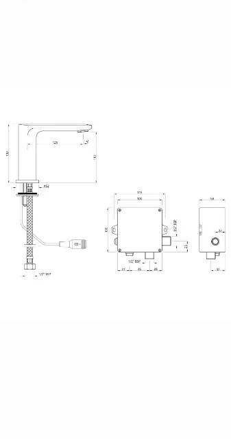 Ảnh Vòi chậu cảm ứng Jaquar SNR-ABR-15019PMV 2