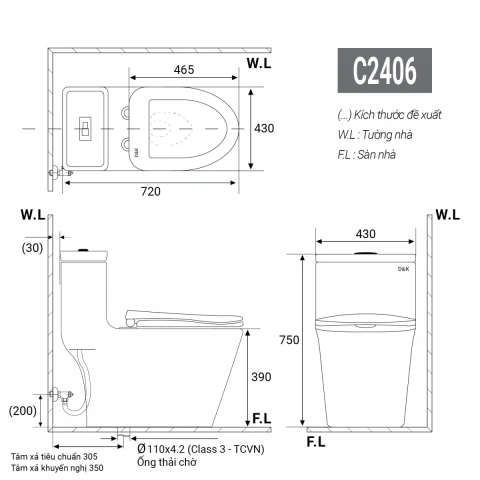 Ảnh Bồn cầu thông minh DK-AC1229 2
